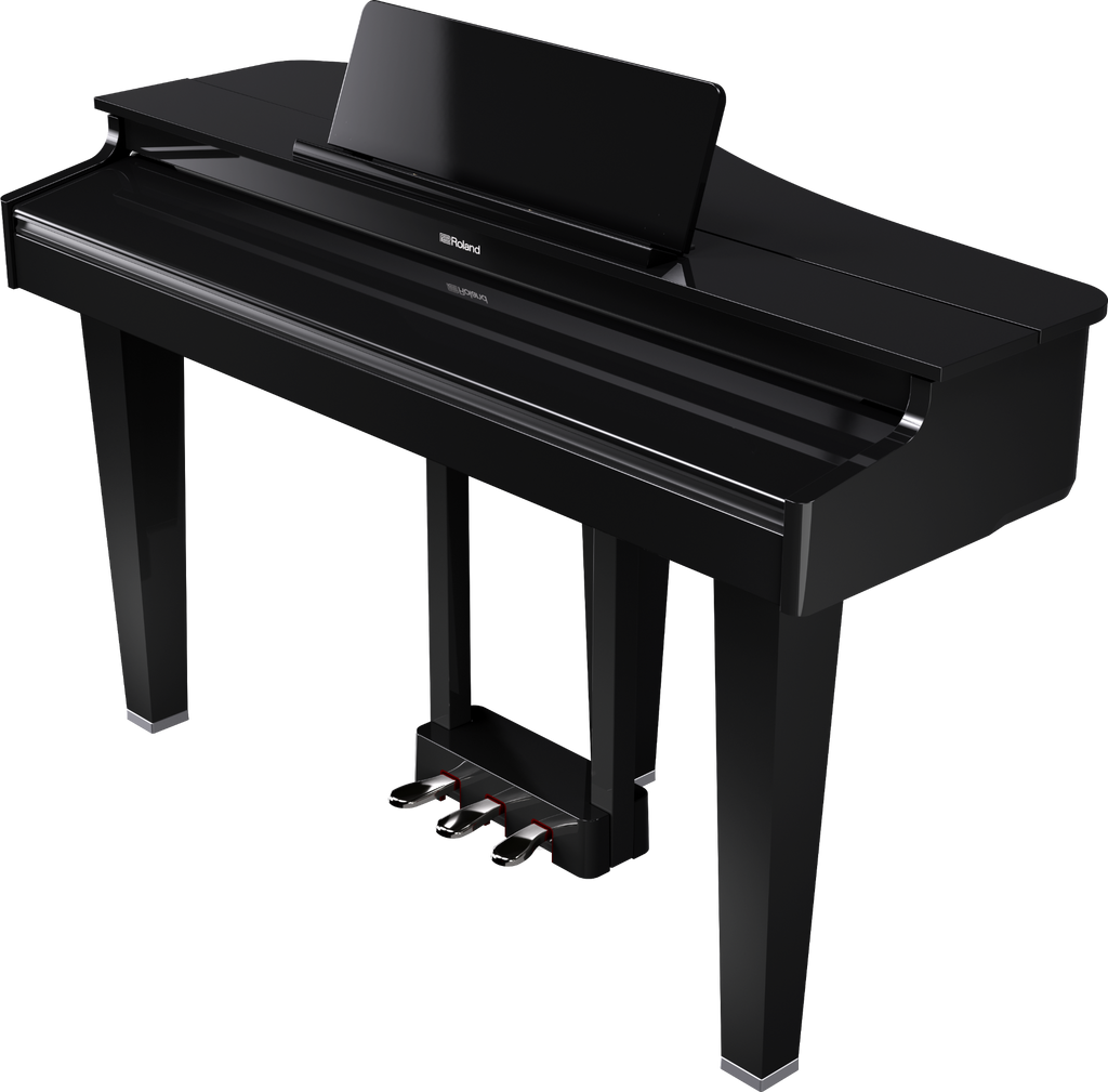 Roland GP-3PE Compact Digital Grand Piano w/Matching Bench - Polished Ebony