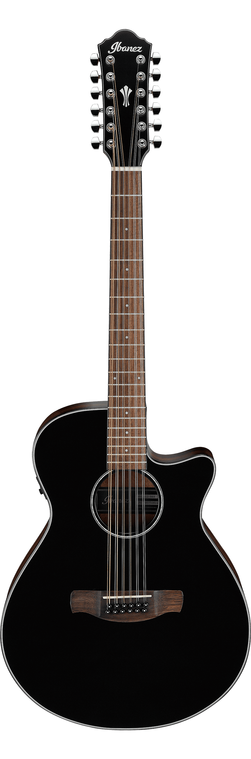 Ibanez AEG5012 BKH 12-String Acoustic Electric Guitar - Black High Gloss