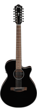 Ibanez AEG5012 BKH 12-String Acoustic Electric Guitar - Black High Gloss