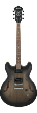 Ibanez AS53 TKF Hollowbody Electric Guitar - Trans Black Flat