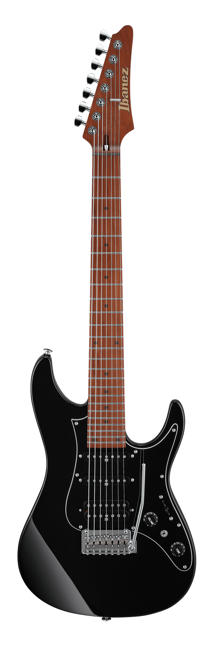 Ibanez AZ24047 BK Prestige 7-String Electric Guitar W/Case - Black