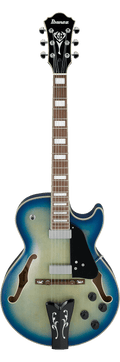 Ibanez GB10EM George Benson Signature Hollowbody Guitar - Jet Blue Burst