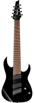 Ibanez RGMS8 BK 8 String Multiscale Electric Guitar - Black