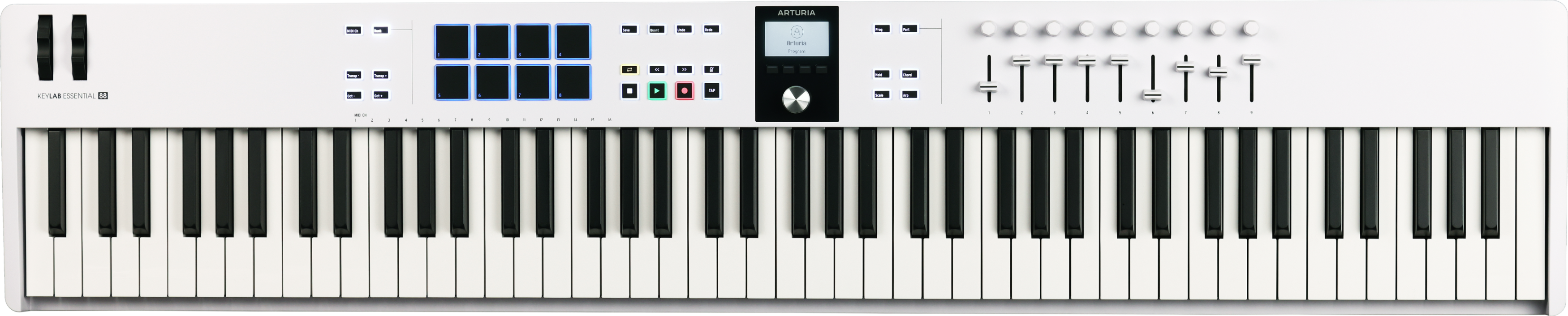 Arturia Keylab Essential 88 MK3 Controller Keyboard - White