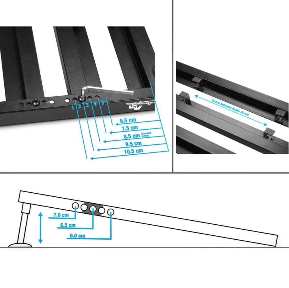 Palmer PEDALBAY 60 - Lightweight Variable Pedalboard w/Protective Softcase - 60 cm