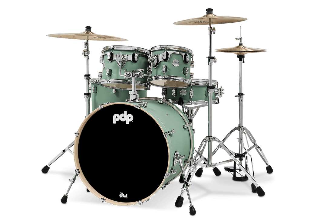 PDP Concept Maple 5-piece Drum Kit - Shell Pack w/HW815 Pack - Satin Sea Foam