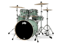 PDP Concept Maple 5-piece Drum Kit - Shell Pack w/HW815 Pack - Satin Sea Foam