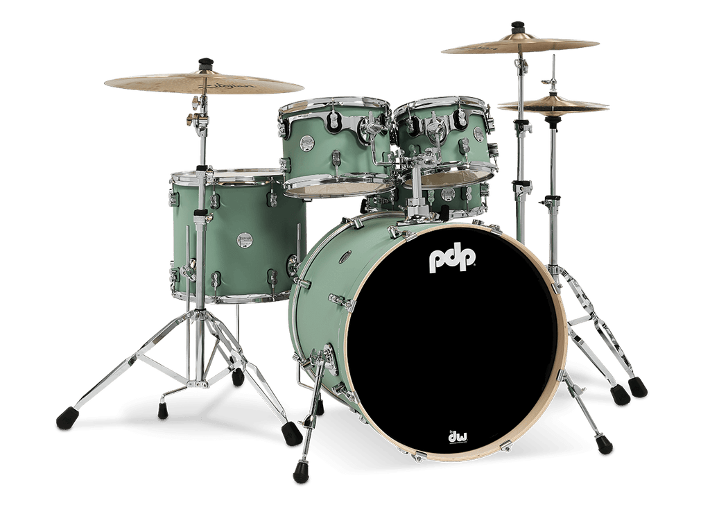 PDP Concept Maple 5-piece Drum Kit - Shell Pack w/HW815 Pack - Satin Sea Foam