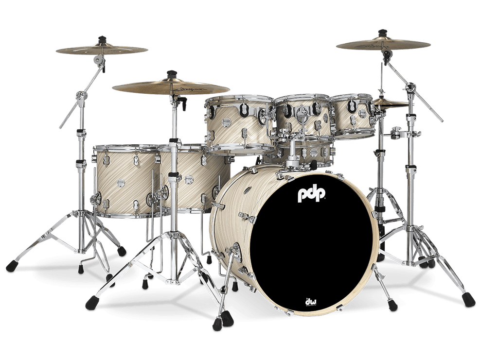 PDP Concept Maple 7-piece Drum Kit - Shell Pack w/HW815 Pack - Twisted Ivory