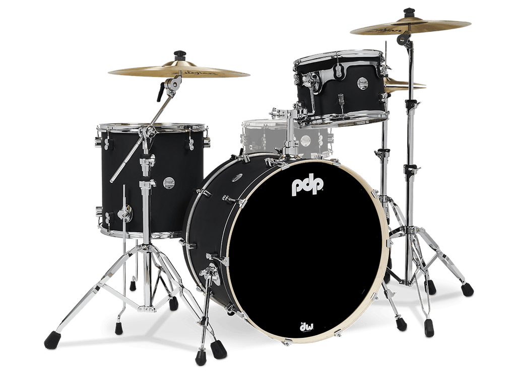 PDP Concept Maple 3-piece Drum Kit - Shell Pack w/HW815 Pack - Satin Black
