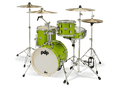 PDP New Yorker 4pc Compact Drum Kit - Shell Pack - Electric Green Sparkle
