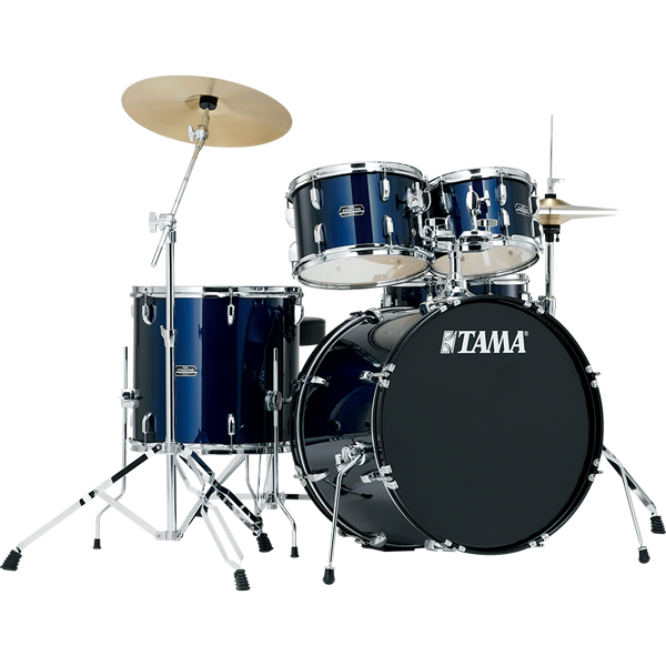 Tama Stagestar 5pc Drum Kit w/Hardware and Cymbals - Dark Blue