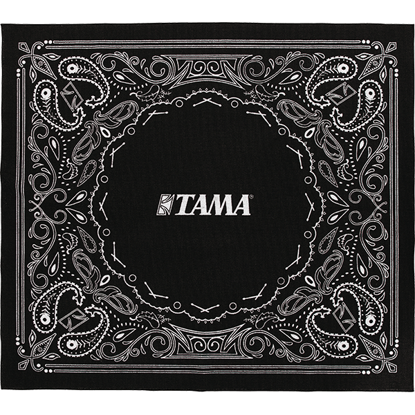 Tama TDR-PA Large Drum Rug - Black / White Paisley(180x200cm)