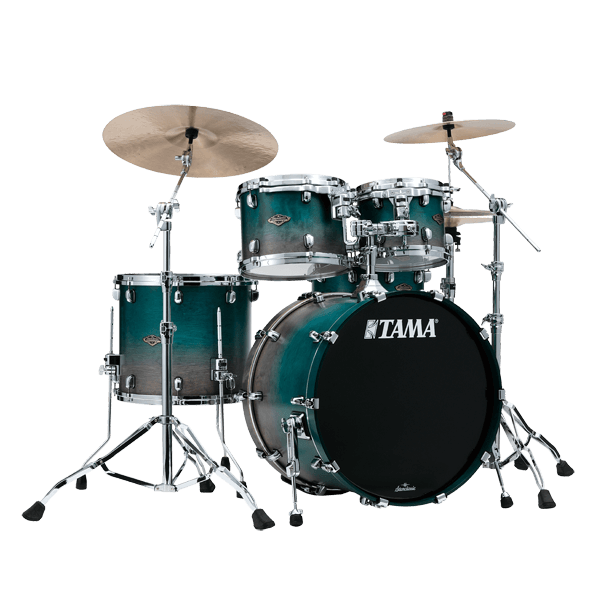 Tama StarClassic Walnut/Birch 5pc Drum Kit - Shell Pack - Satin Sapphire Fade