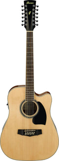 Ibanez  PF1512ECE NT 12 String Acoustic Guitar - Natural High Gloss