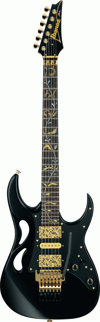 Ibanez PIA3761 XB Steve Vai Signature Model Guitar w/Case - Onyx Black
