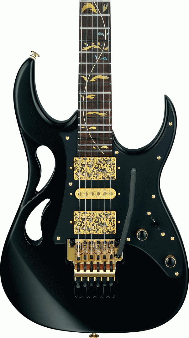 Ibanez PIA3761 XB Steve Vai Signature Model Guitar w/Case - Onyx Black