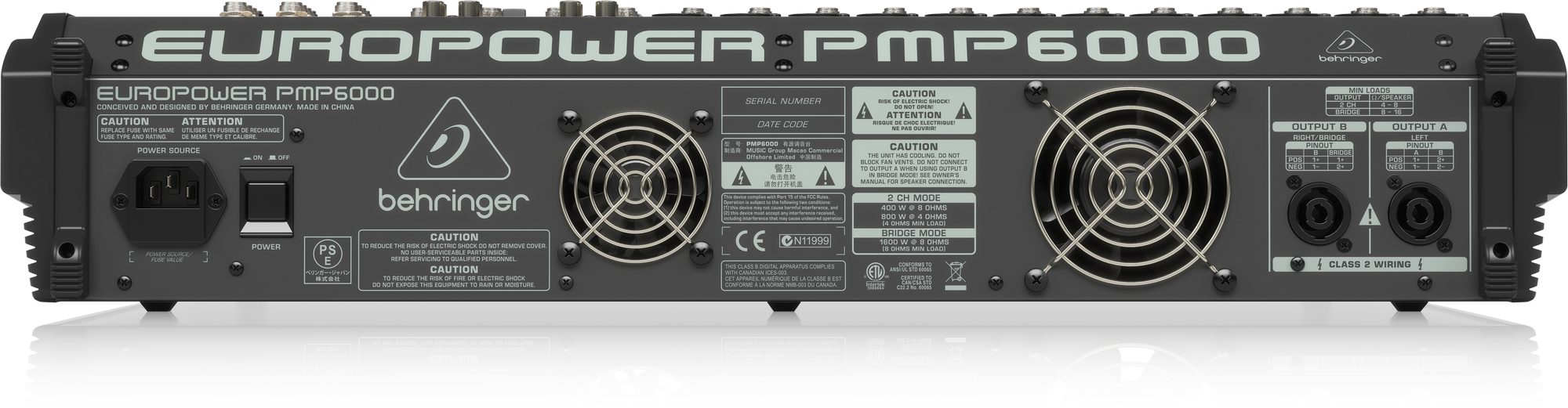 Behringer EuroPower PMP6000 Powered Mixer