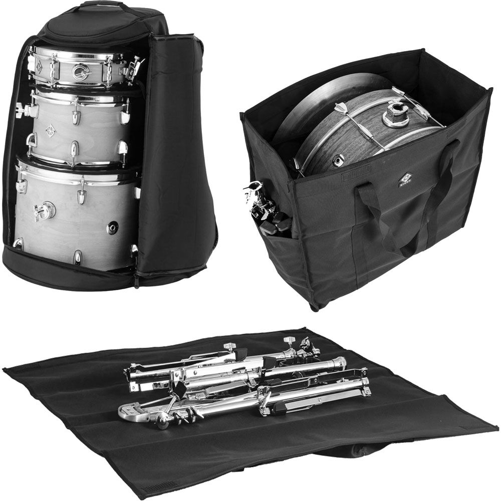 Dixon Little Roomer Series 5-Pce Drum Kit - Black Coal Finish