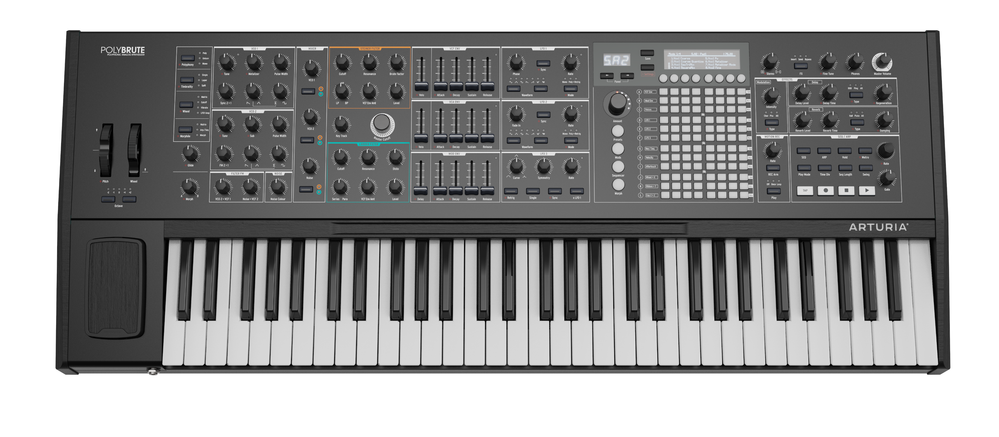Arturia PolyBrute NOIR Morphing Analog Poly Synth - Limited Edition
