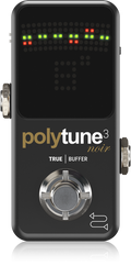 TC Electronic Polytune 3 Mini NOIR Polyphonic Tuner w/Built-In BONAFIDE BUFFER