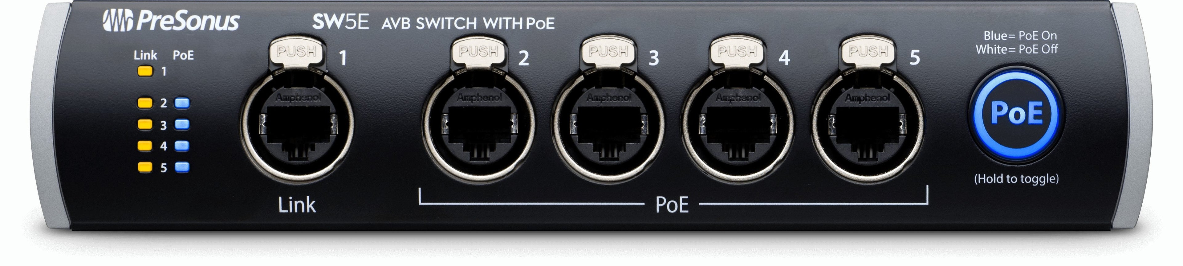 Presonus SW5E 5-port AVB switch with PoE
