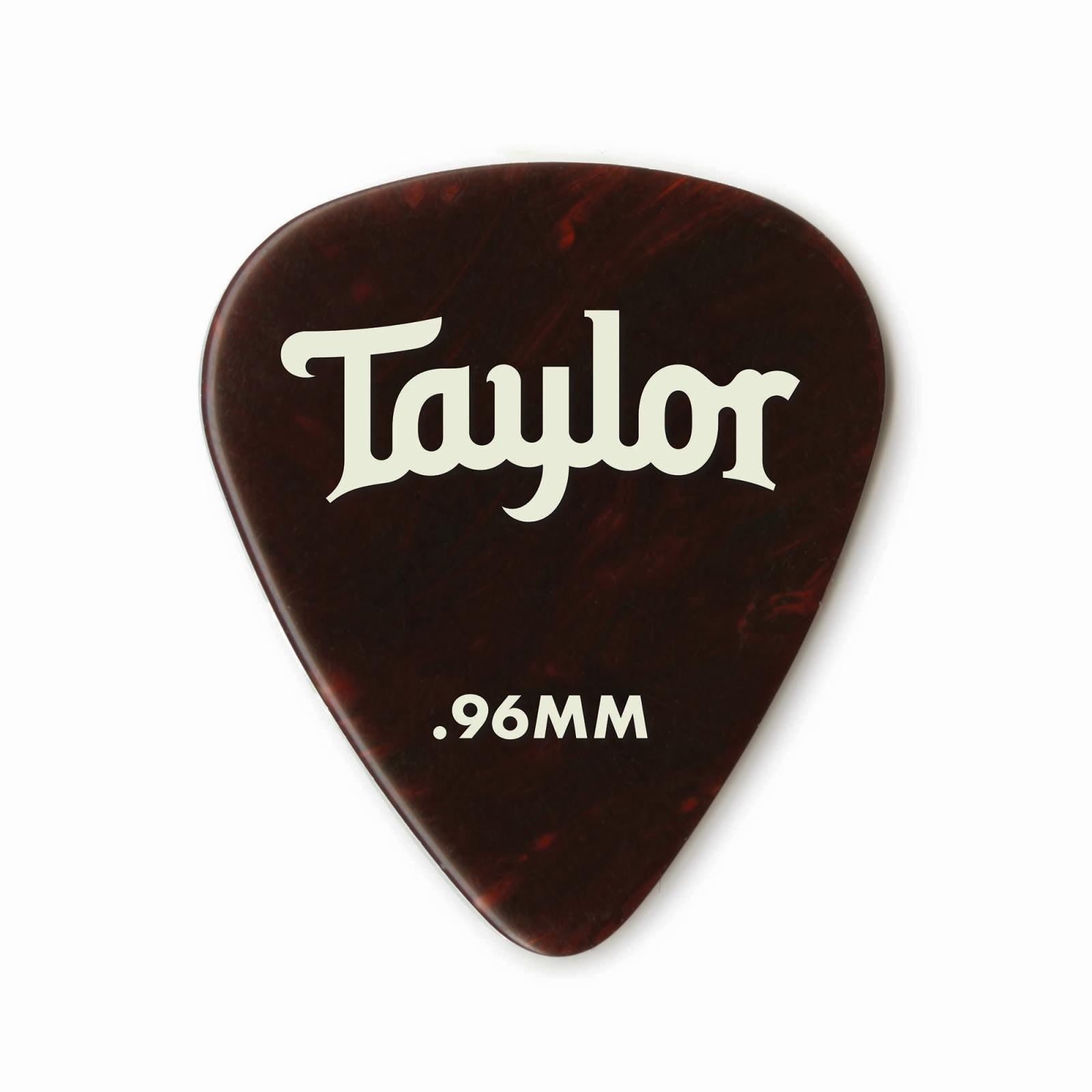 Taylor Celluloid 351 Tortoise Shell 0.96 Guitar Picks - 12pk