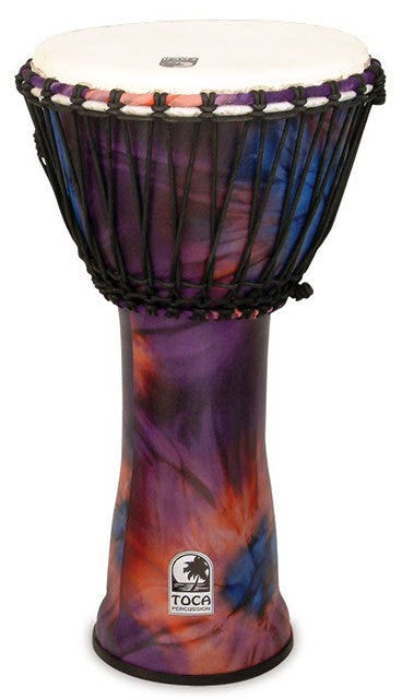Toca Freestyle Rope Tuned 12" Djembe - Purple