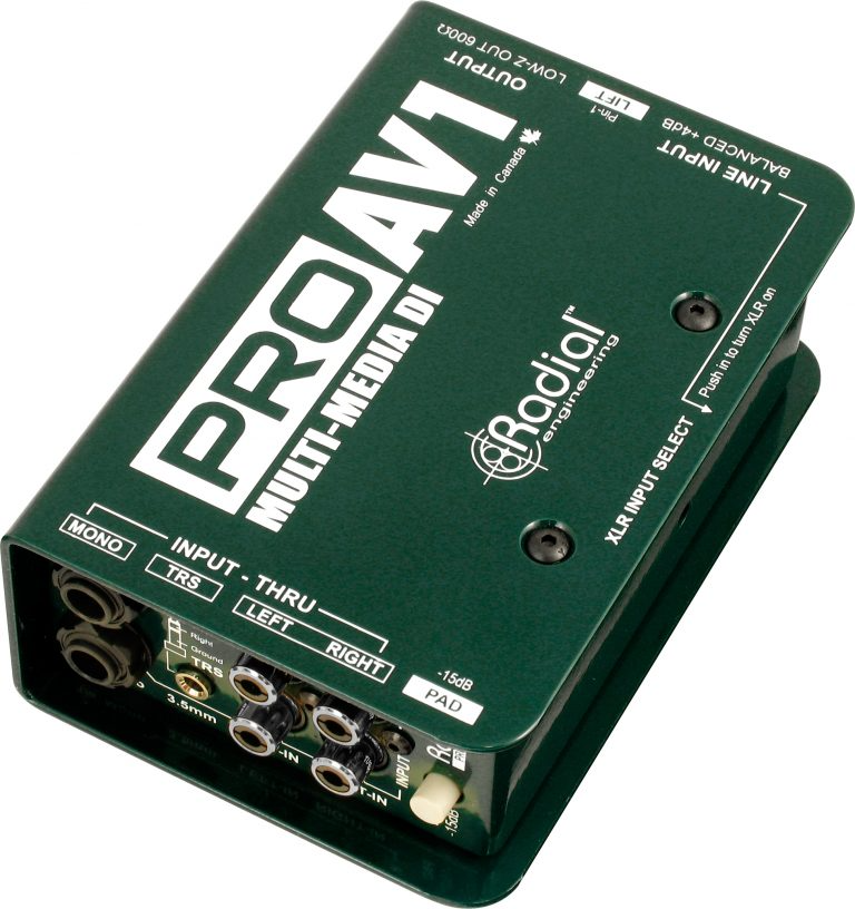 Radial PROAV1 Passive Direct Box for Multimedia / AV