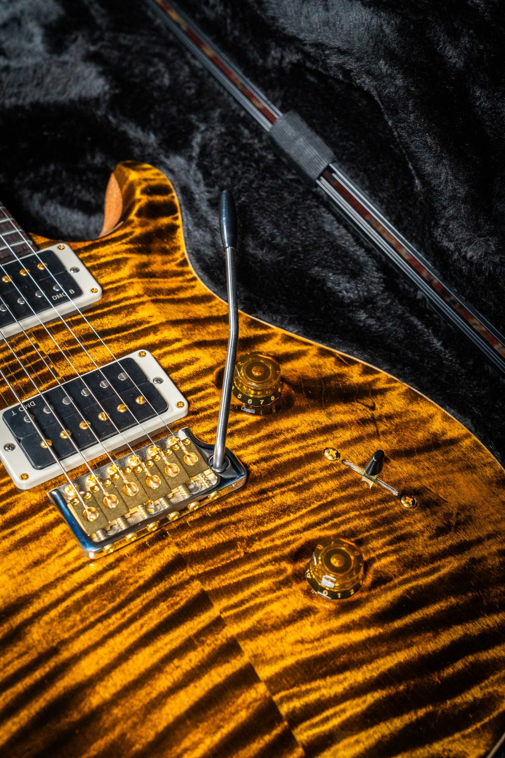 Paul Reed Smith (PRS) Custom 24 w/Pattern Thin Neck - Yellow Tiger - 10 Top