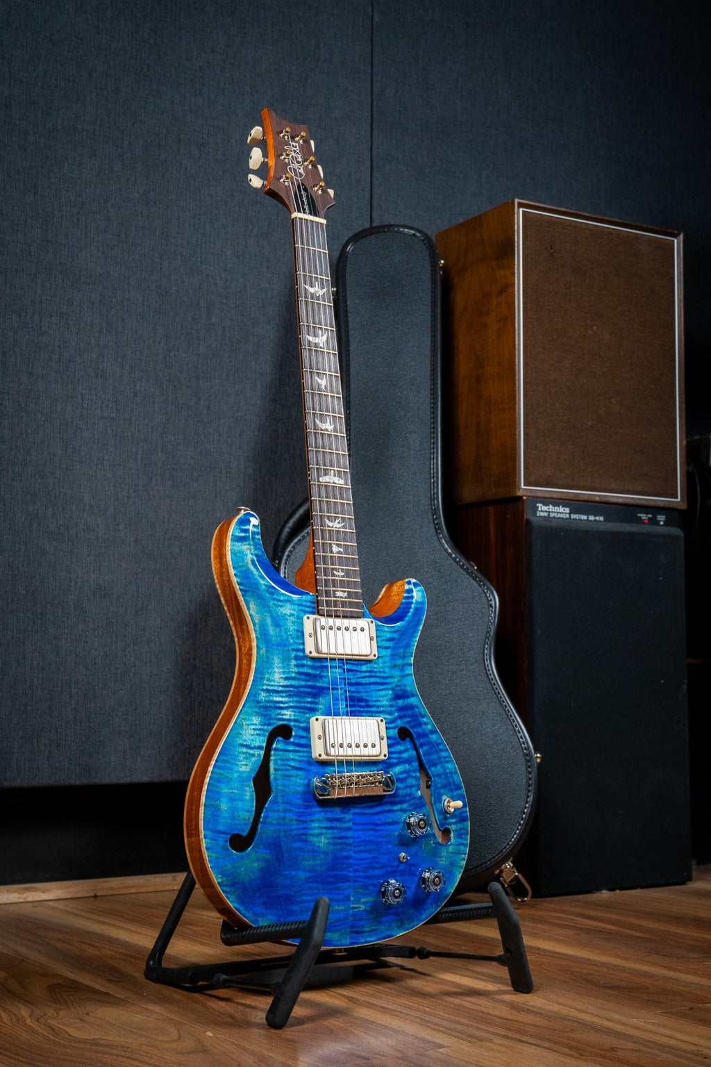 Paul Reed Smith (PRS) Hollowbody II Piezo w/Case - Faded Blue Jean