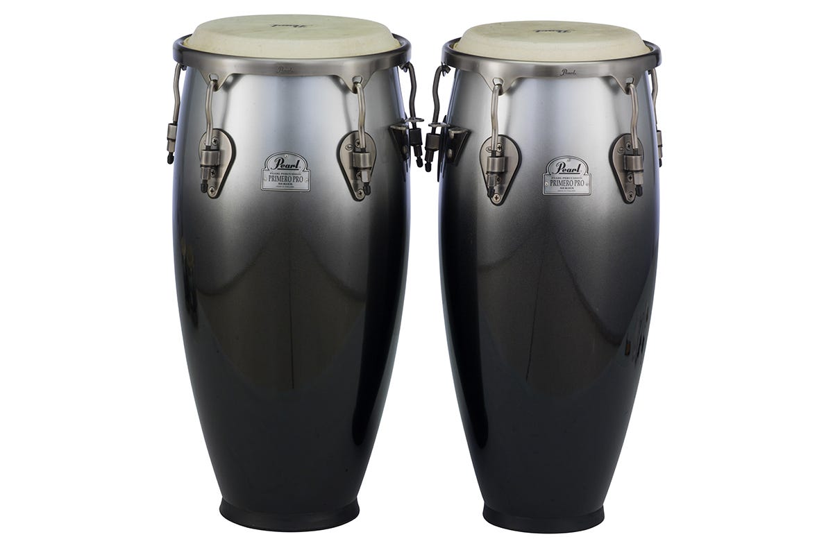 Pearl Percussion Primero Fibre 10" + 11" Congas - Carbon Vapour