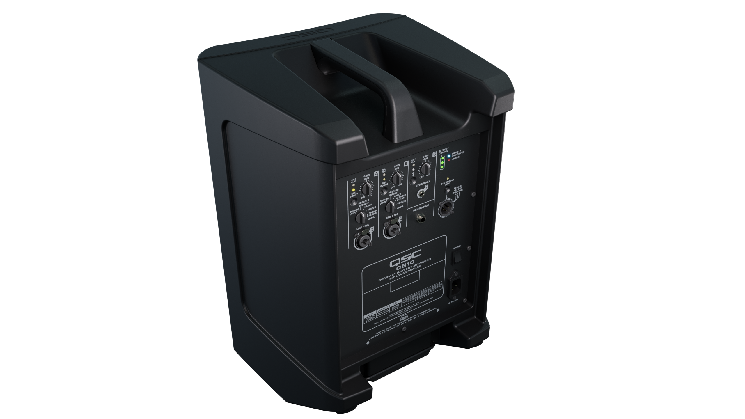 QSC CB10 Compact Battery-Powered Loudspeaker System