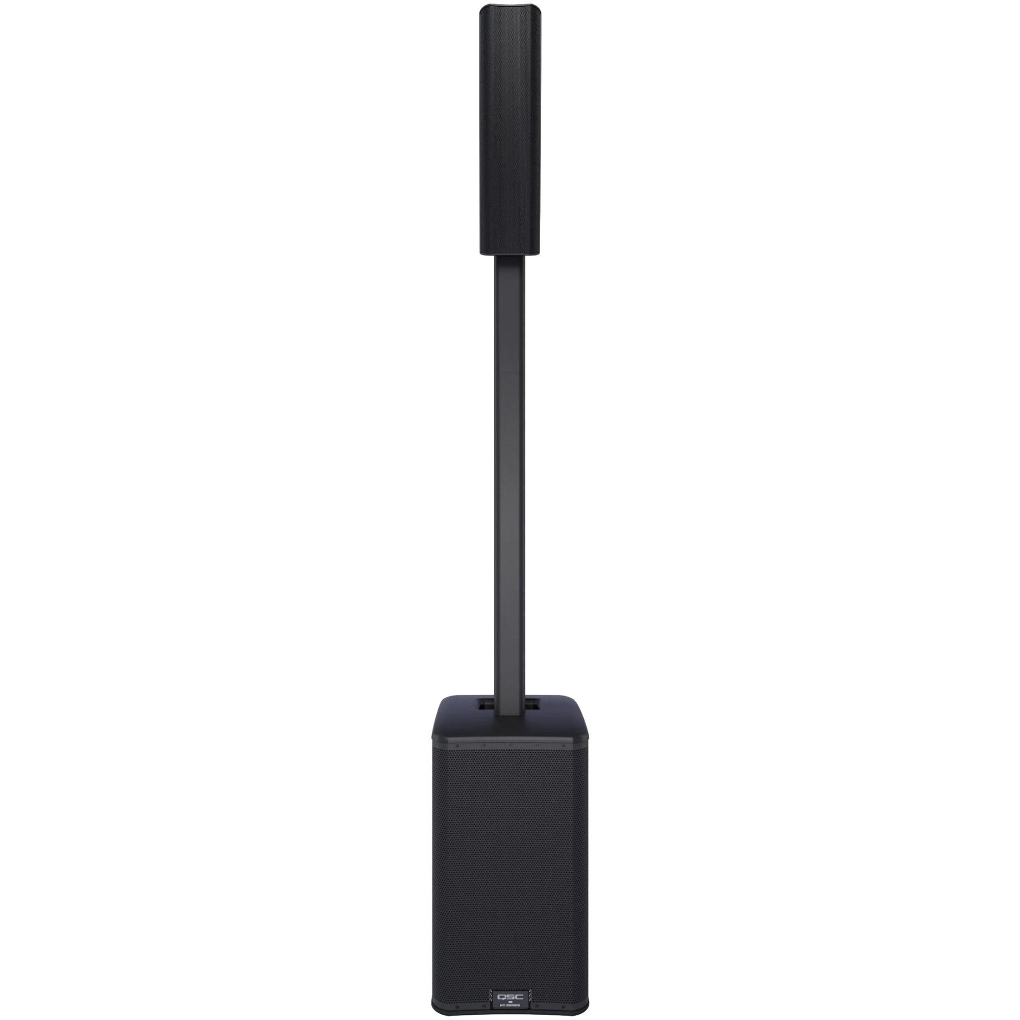QSC KC-12 BK 3000W Active 3-Way Column Loudspeaker System - Black