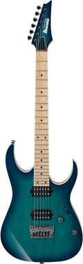 Ibanez RG652AHMFX Prestige Electric Guitar w/Case - Nebula Green Burst