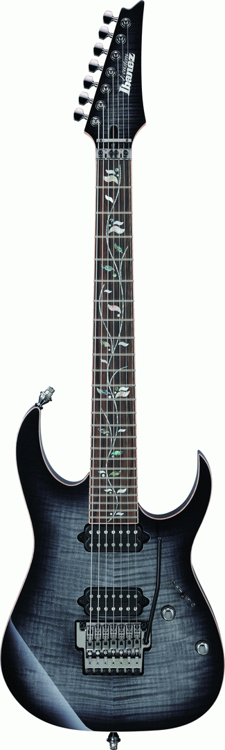 Ibanez RG8527 J-Custom Electric Guitar w/ Case - Black Rutile