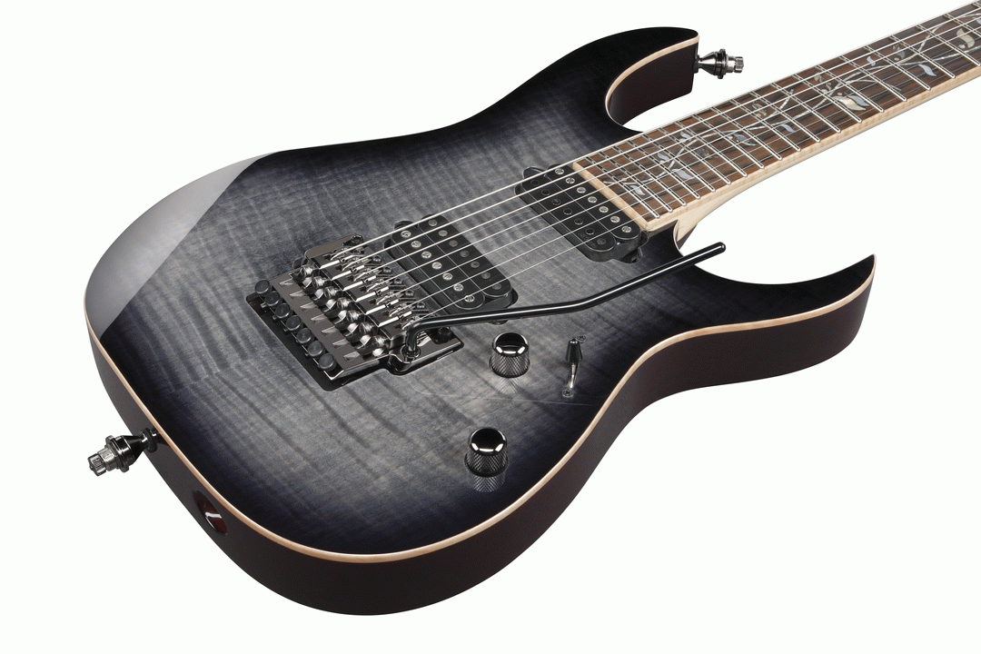 Ibanez RG8527 J-Custom Electric Guitar w/ Case - Black Rutile