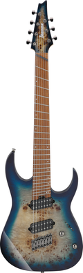 Ibanez RGMS7PB Electric Guitar - Cosmic Blue Star Burst