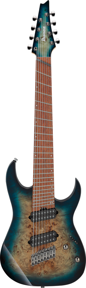 Ibanez RGMS8PB 8 String Electric Guitar - Cosmic Blue Starburst