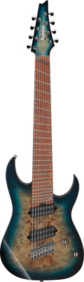 Ibanez RGMS8PB 8 String Electric Guitar - Cosmic Blue Starburst