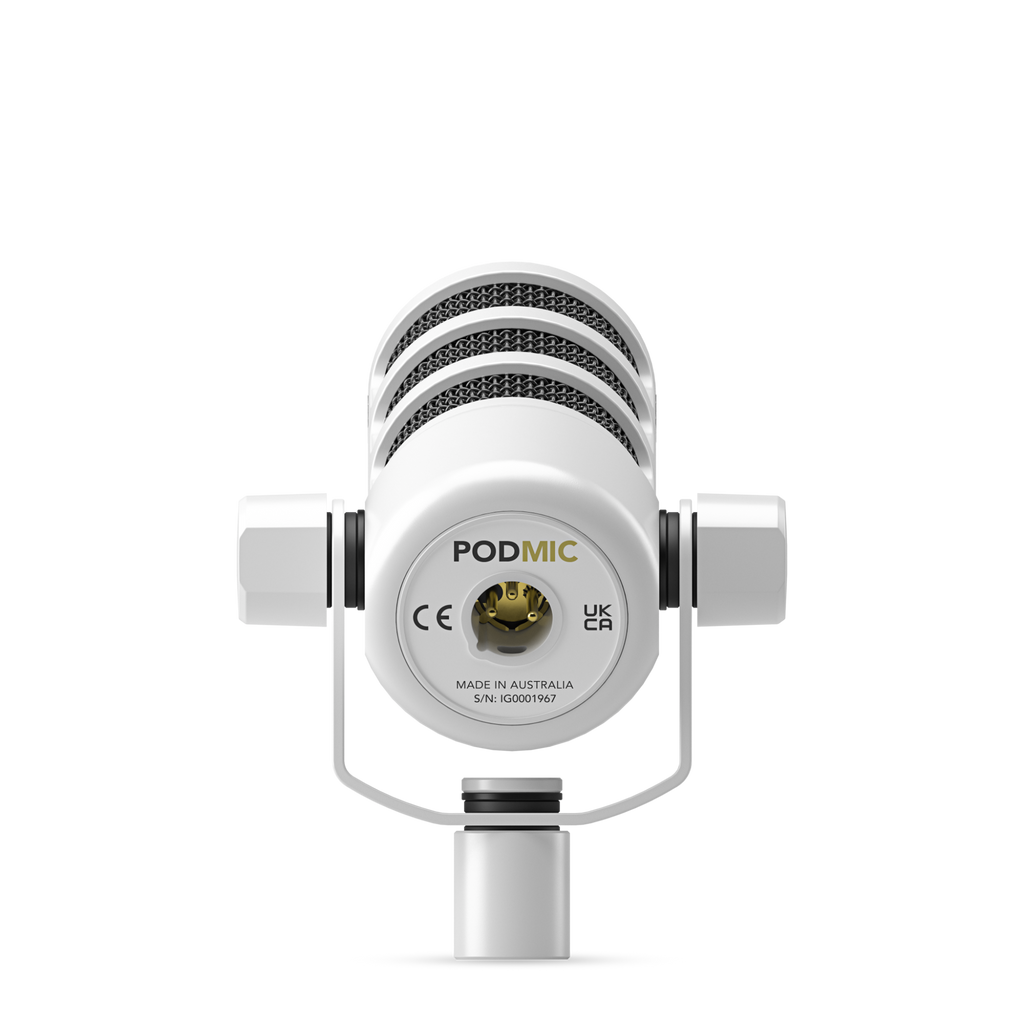 Rode PODMIC-W Dynamic XLR Podcast Microphone - White