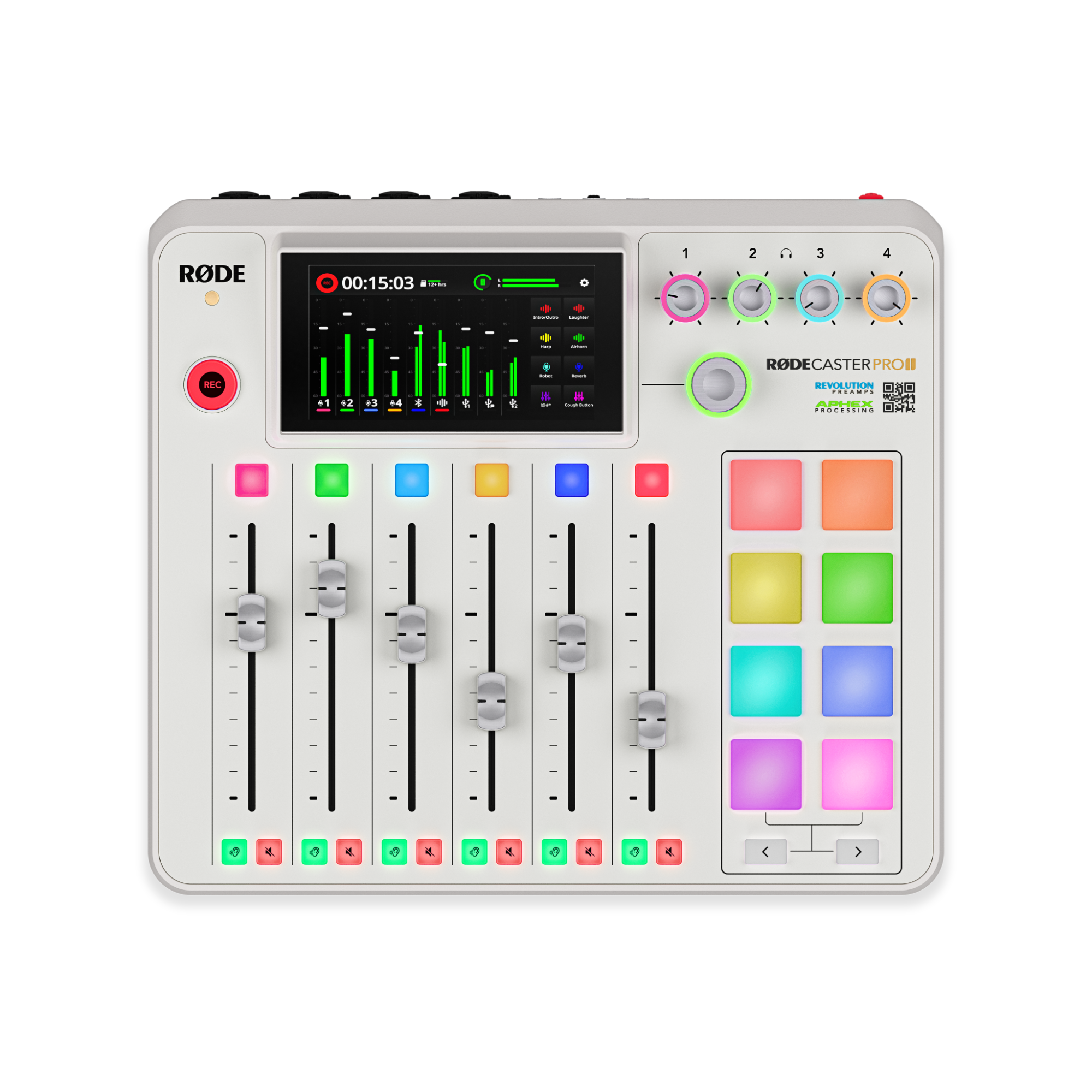 Rode RODECaster Pro II WHITE Audio Production Studio (RCPIIW-I)