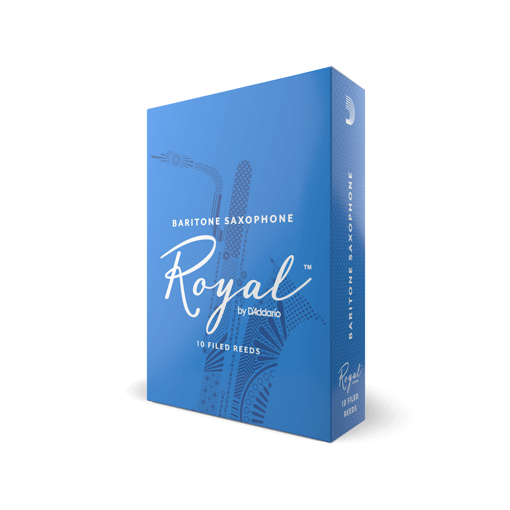Rico ROYAL Baritone Sax Reeds - Box of 10 - Strength 1.5