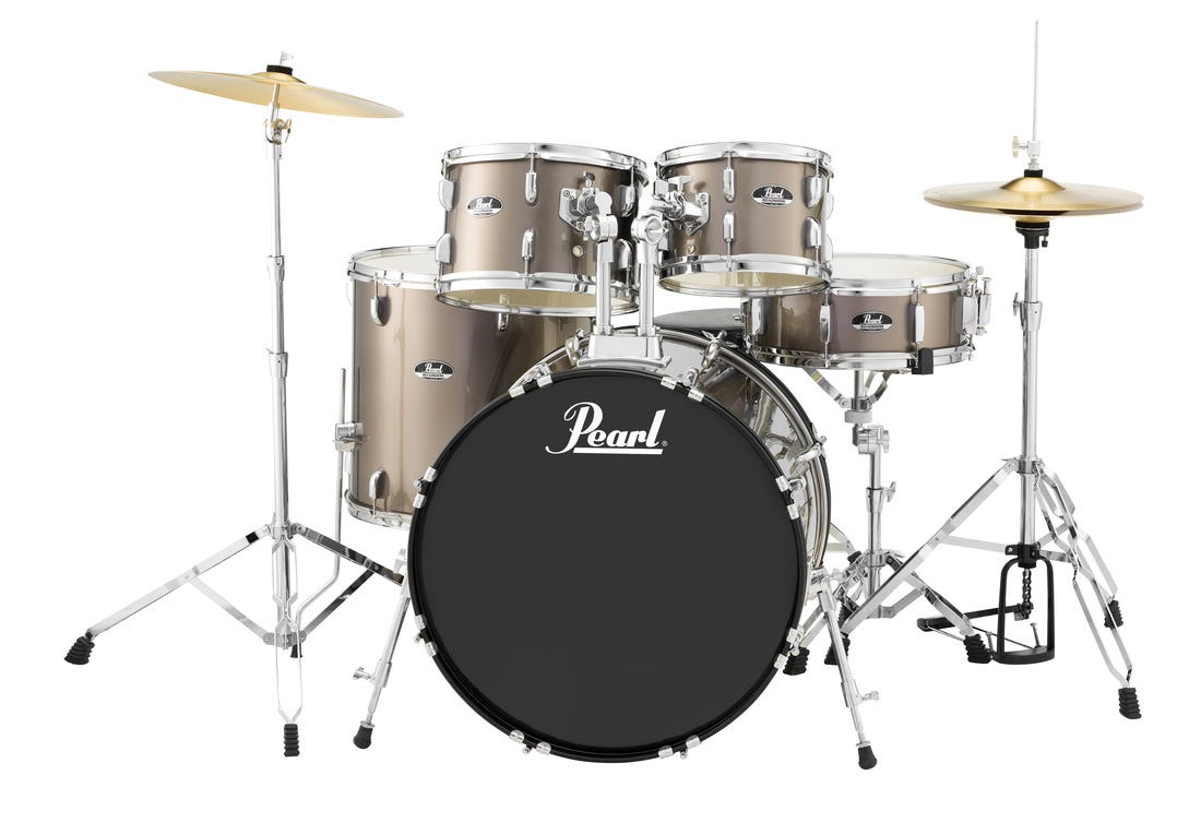 Pearl Roadshow 22" Fusion Plus Drum Kit w/Cymbals and Hardware - Bronze Metallic