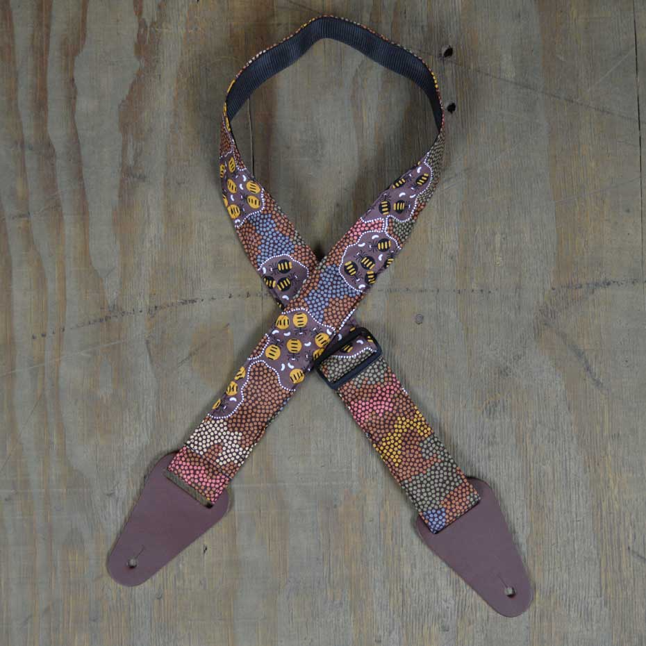 Colonial Leather Aboriginal Art Ragstrap - Honey Ants
