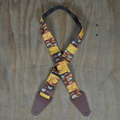 Colonial Leather Aboriginal Art Ragstrap - Bush Yellow