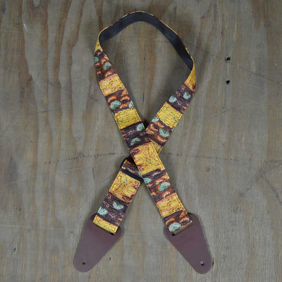 Colonial Leather Aboriginal Art Ragstrap - Bush Yellow