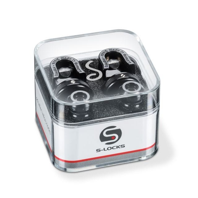 Schaller S-Locks Guitar/Bass Strap Locks - Black
