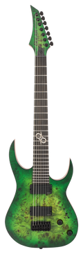 Solar S1.7AHLB 7 String Electric Guitar - Lime Burst Matte