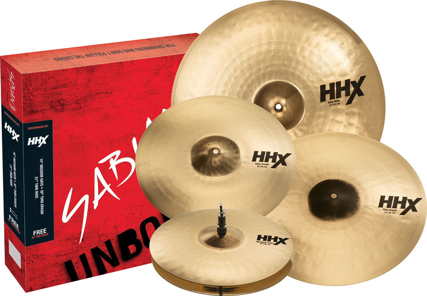 Sabian HHX Performance Cymbal Set BR (15005XTMB)